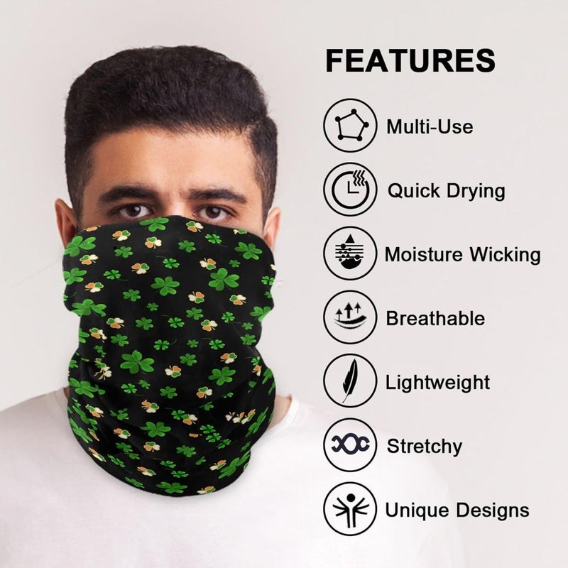 YQLROO Bandana Seamless Neck Gaiter Headwrap Balaclava Headband Headwear for Men and Women - Image 5